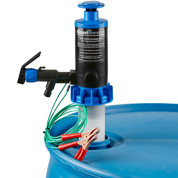 Groundable Drum Pump for Flammable, Santoprene Seals