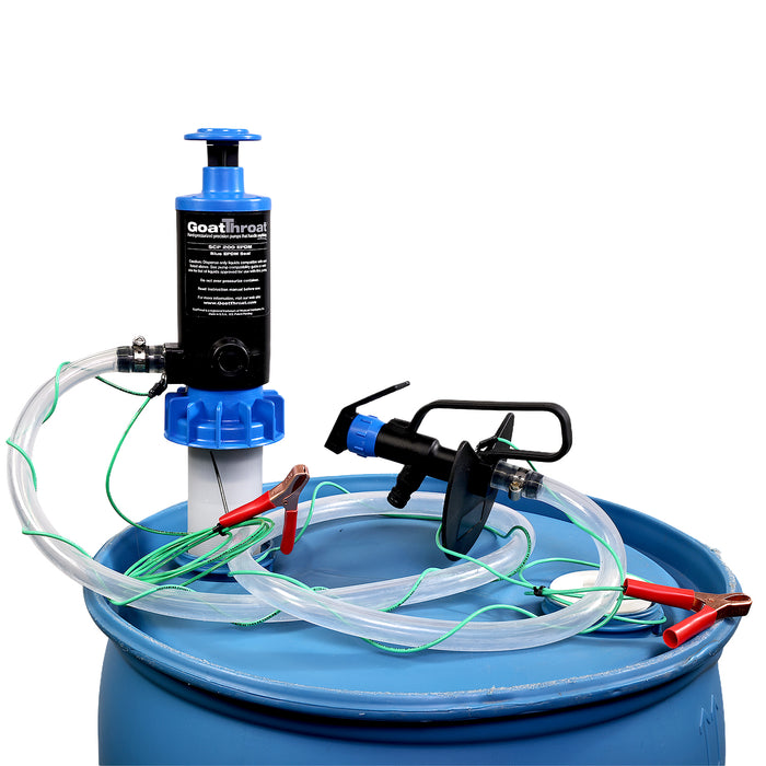 Groundable Drum Pump and Remote tap with EPDM Seal, Tygon 2375 Hose, 5 foot section